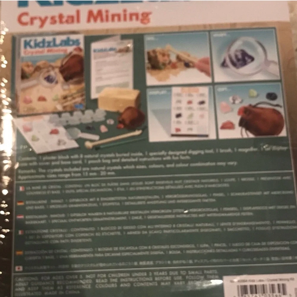 Crystal Mining Kit - Assorted Colored Gemstones